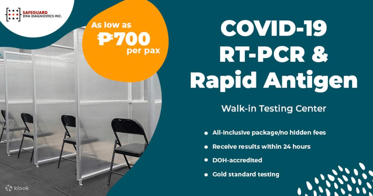 RTPCR Affordable Testing in Metro Manila by Safeguard DNA Diagnostics